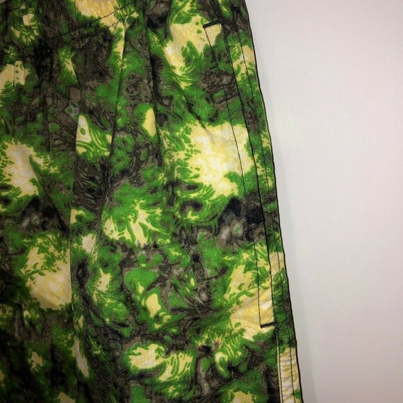 Perry Ellis American Active Mens Large Green Camouflage Swim Shorts Trunks L - Picture 5 of 11